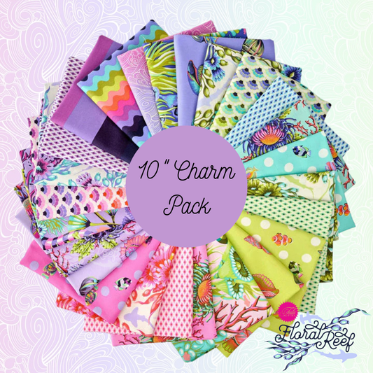 PRE ORDER - Floral Reef - Tula Pink - 10" Charm Pack