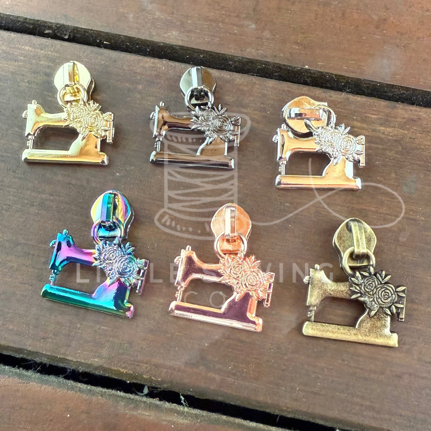 Flower Sewing Machine Zipper Pull #5
