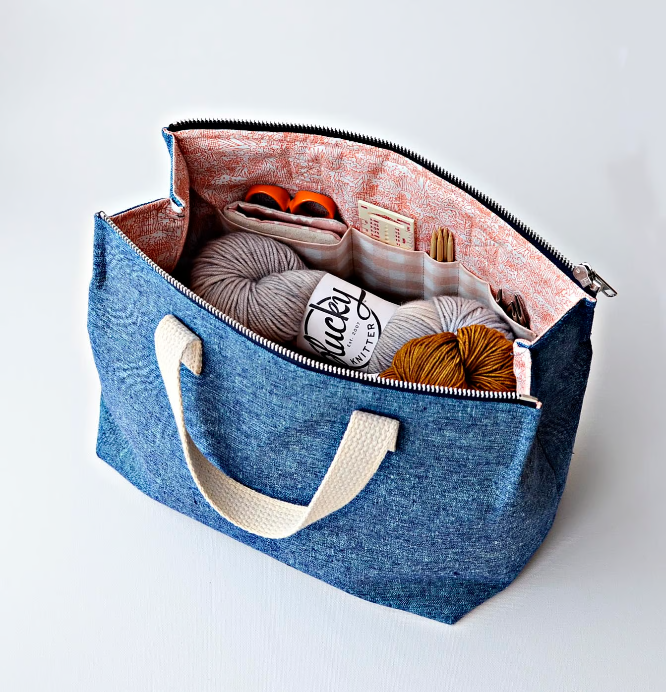 Kit Supply Tote Paper Pattern by Aneela Hoey