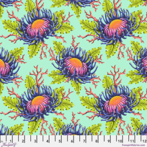 PRE ORDER - Floral Reef - Tula Pink - Friends & Anemones Seafoam