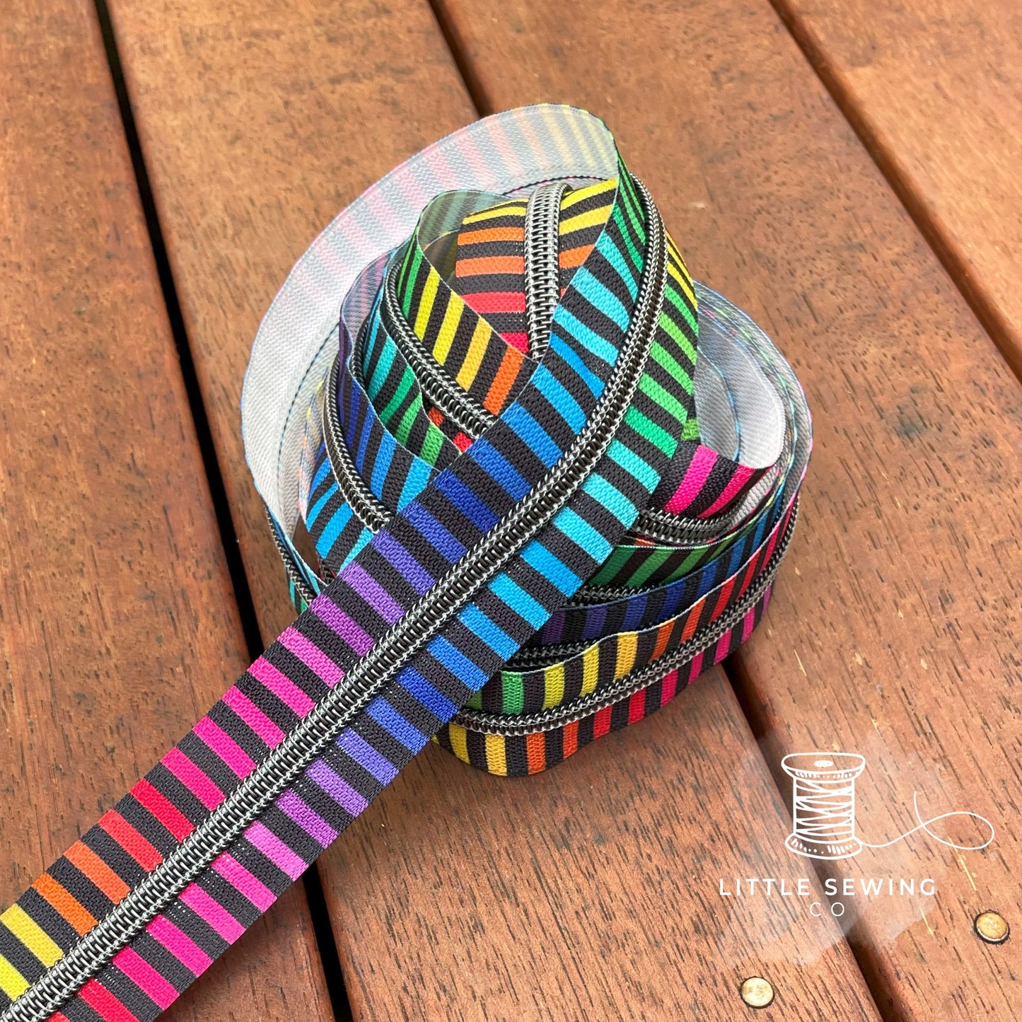 Rainbow Stripes Zipper Tape #5