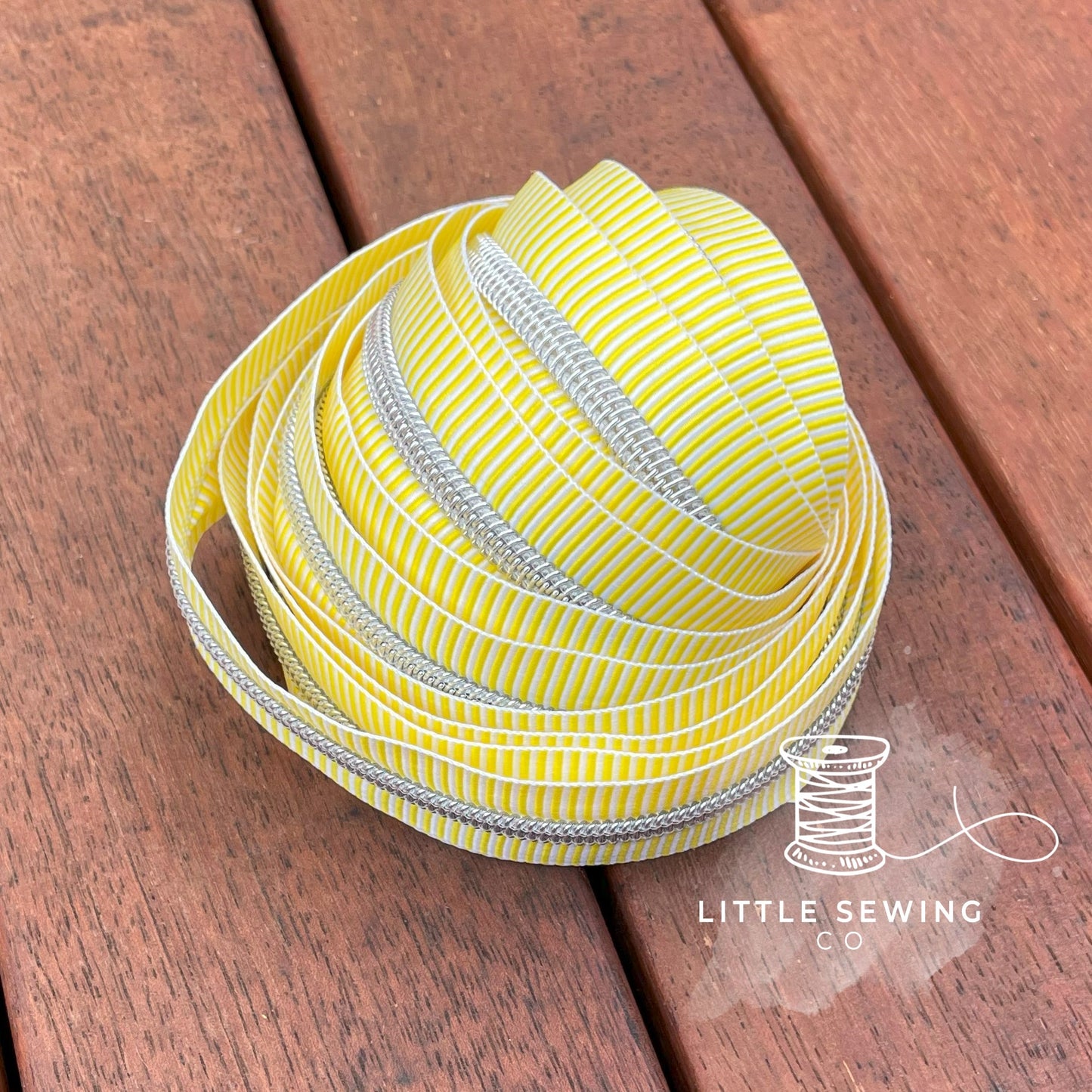 Yellow Stripes Zipper Tape #5
