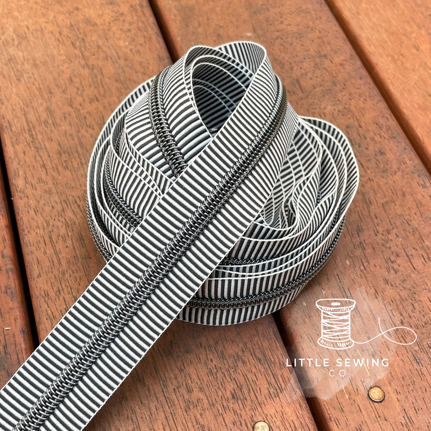 Black Stripes Zipper Tape #5