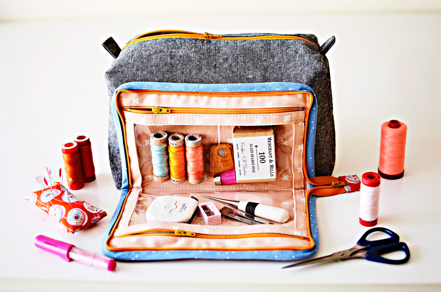 All In One Pouch Paper Pattern by Aneela Hoey