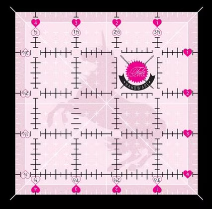 PRE ORDER - Tula Pink 4.5 x 4.5 Inch Non Slip Unicorn Ruler
