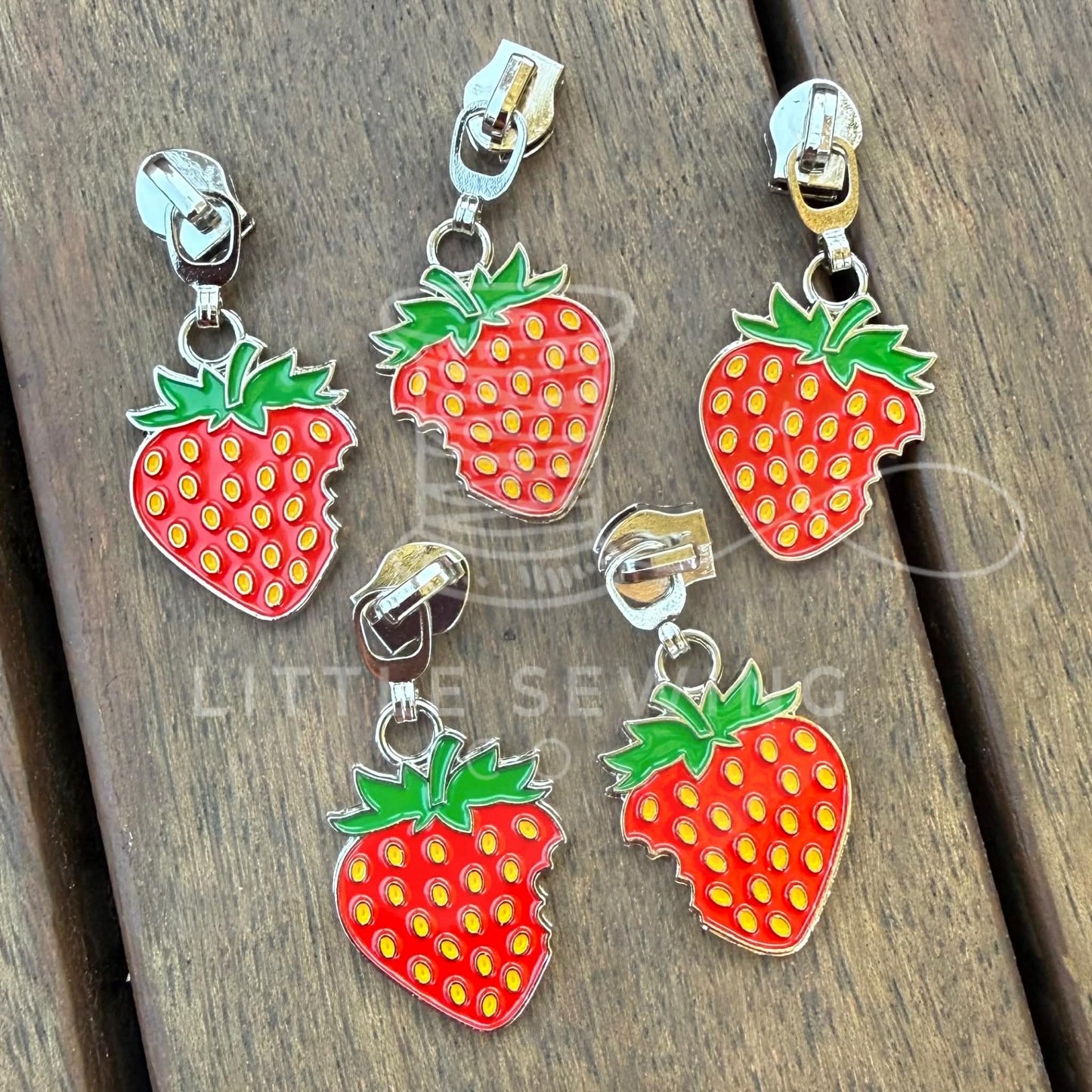 Strawberry Zipper Pull #5