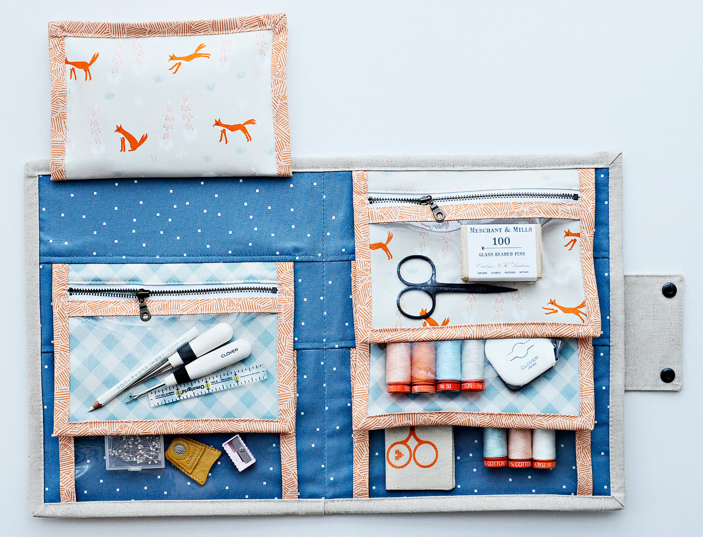 Flip Pocket Folio Paper Pattern by Aneela Hoey