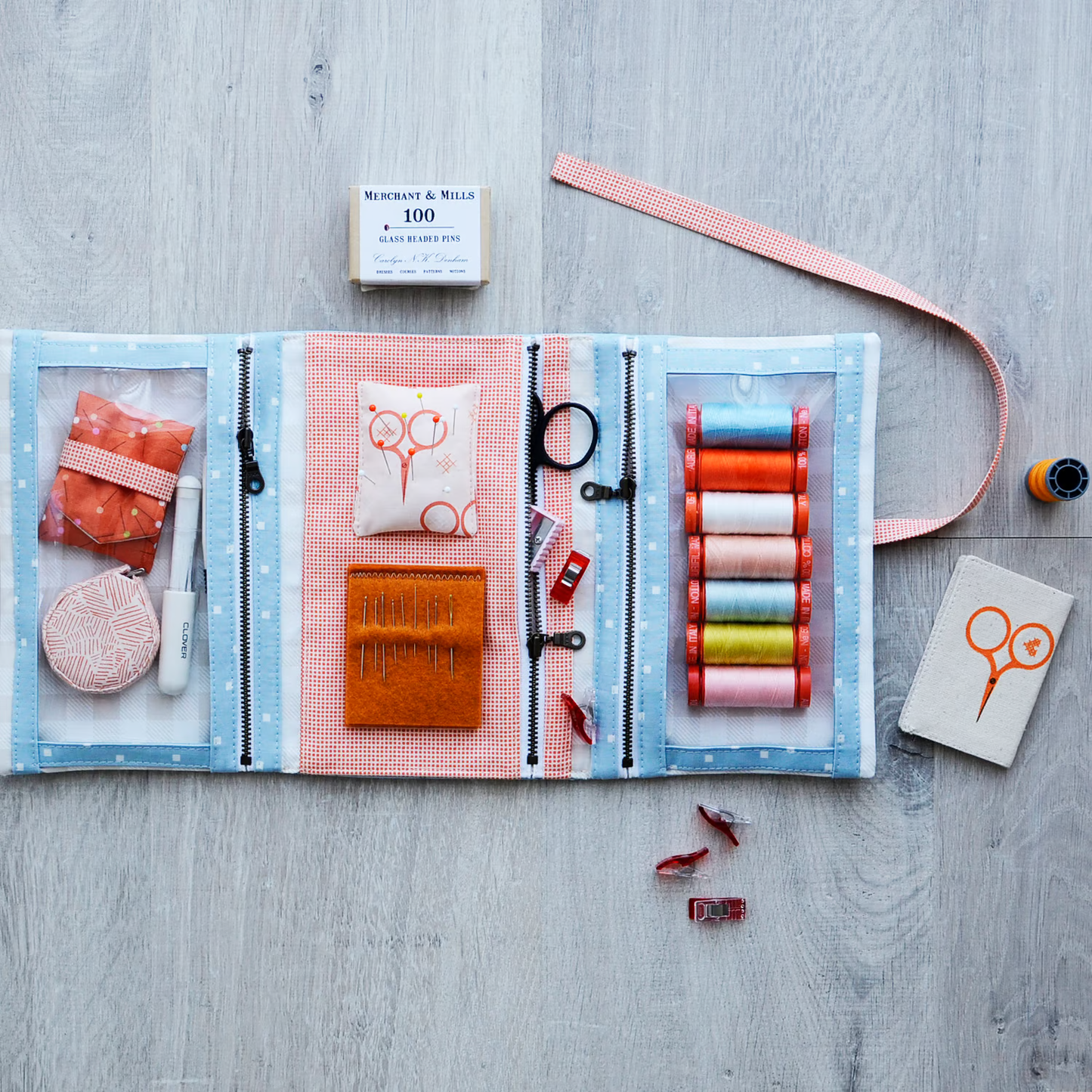 Make and Go Pouch Paper Pattern by Aneela Hoey