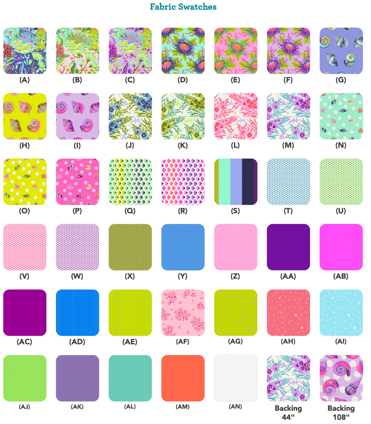PRE ORDER -Floral Reef - Marine Meadow Kit by Tula Pink