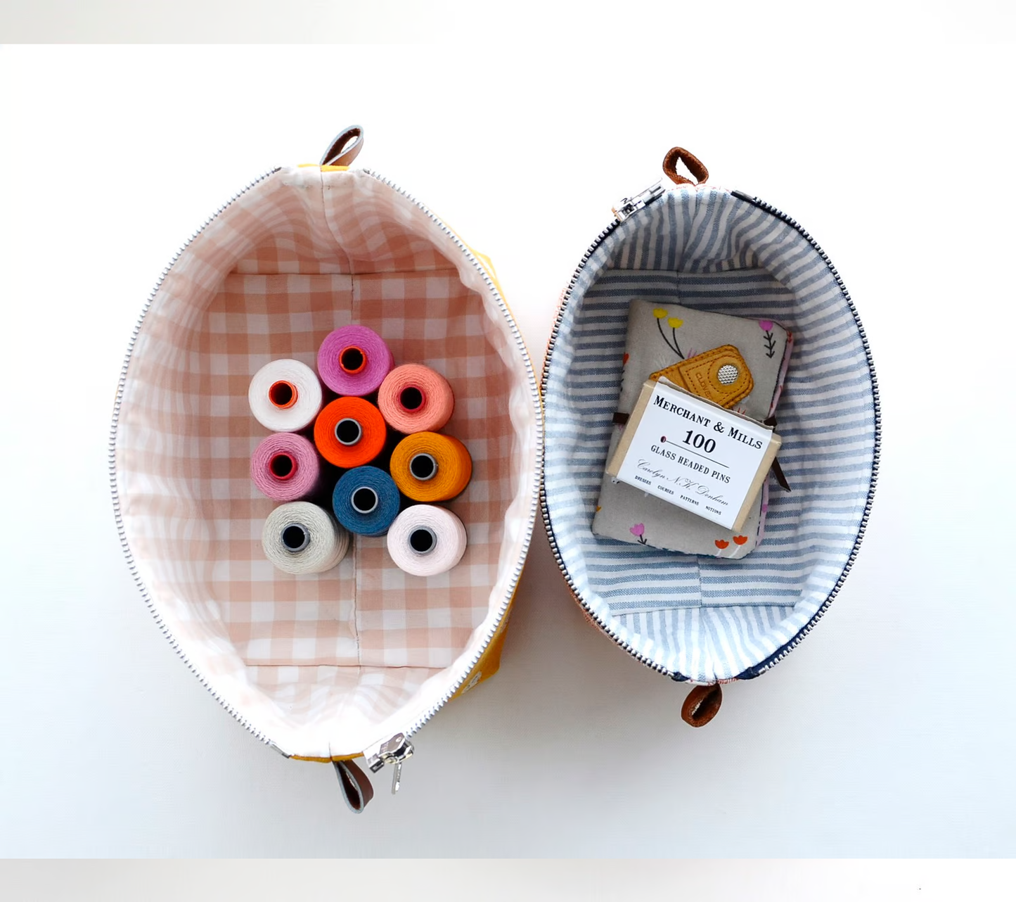 Zippered Basket Pouch Paper Pattern by Aneela Hoey