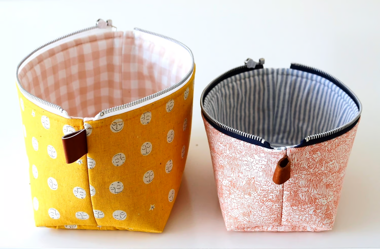 Zippered Basket Pouch Paper Pattern by Aneela Hoey