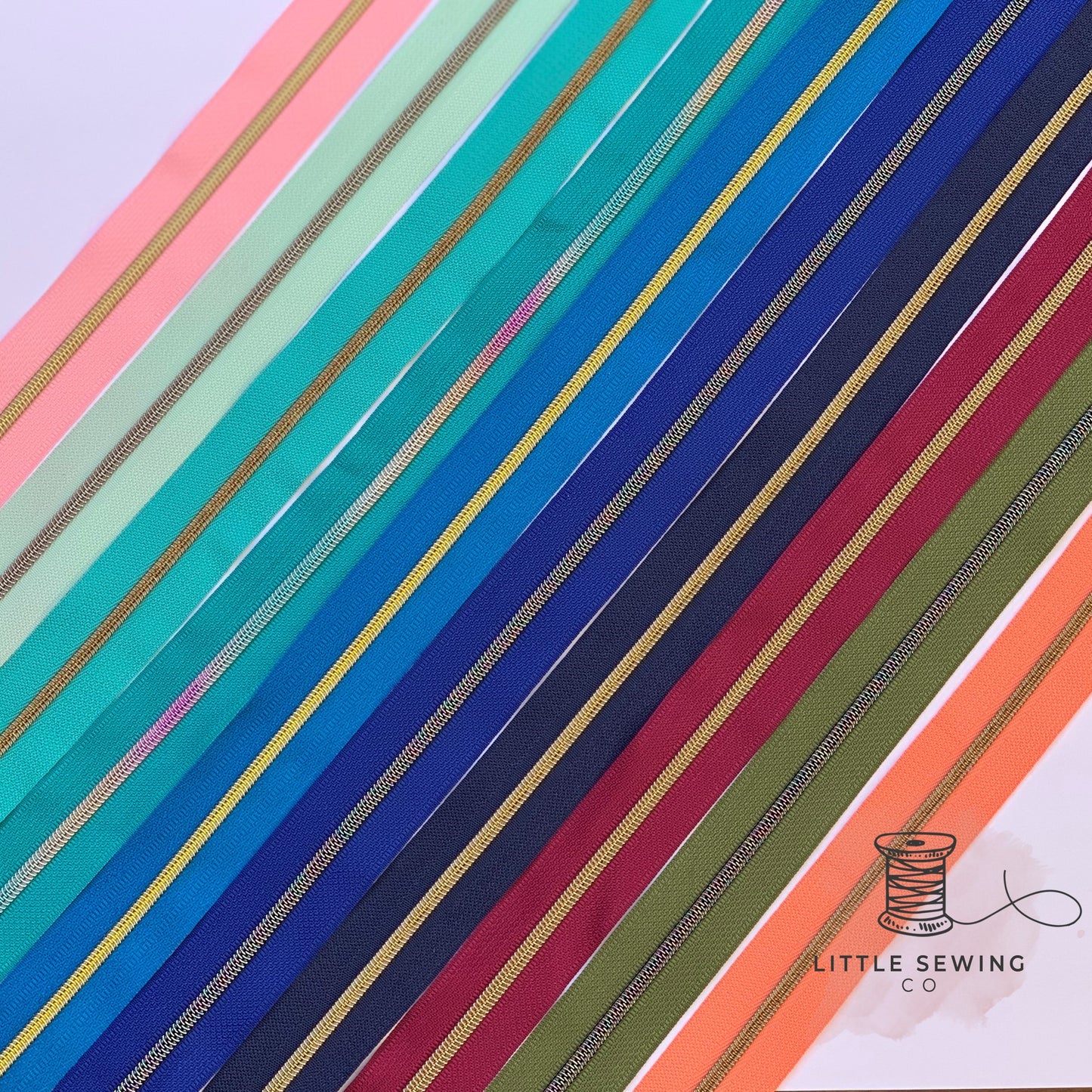 Pale Turquoise Zipper Tape #3