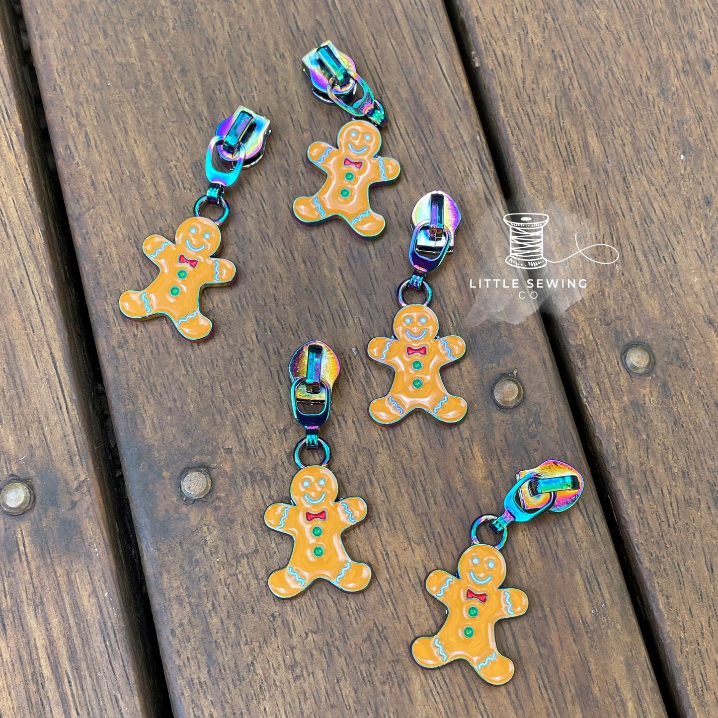 Gingerbread Man Zipper Pull #5