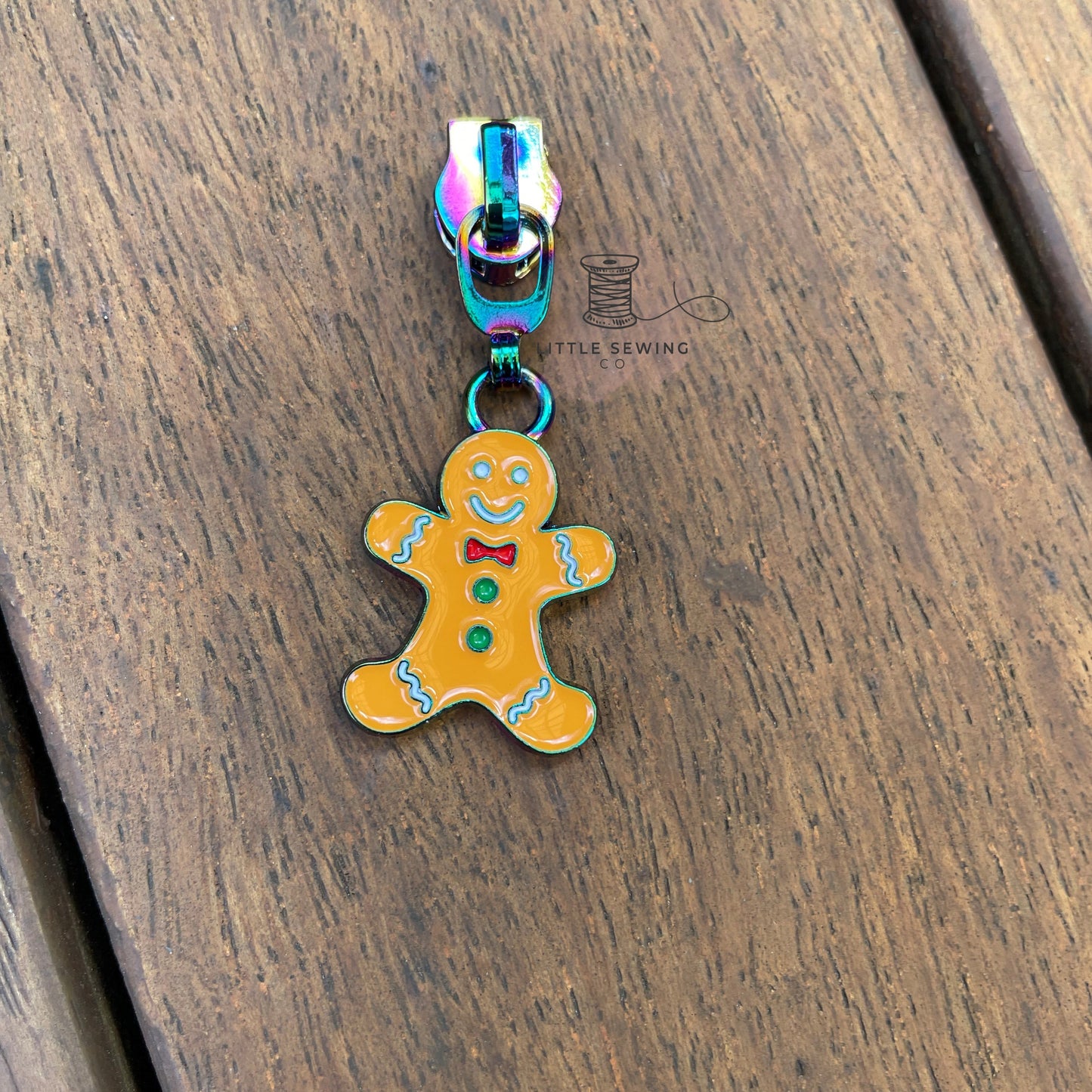 Gingerbread Man Zipper Pull #5