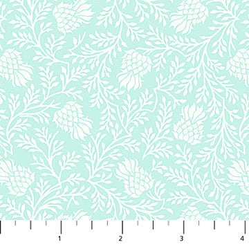 Stag and Thistle - Light Turquoise