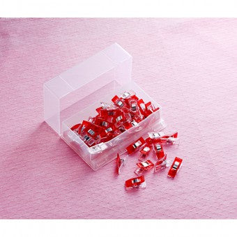 Clover Wonder Clips Red 50pcs Box