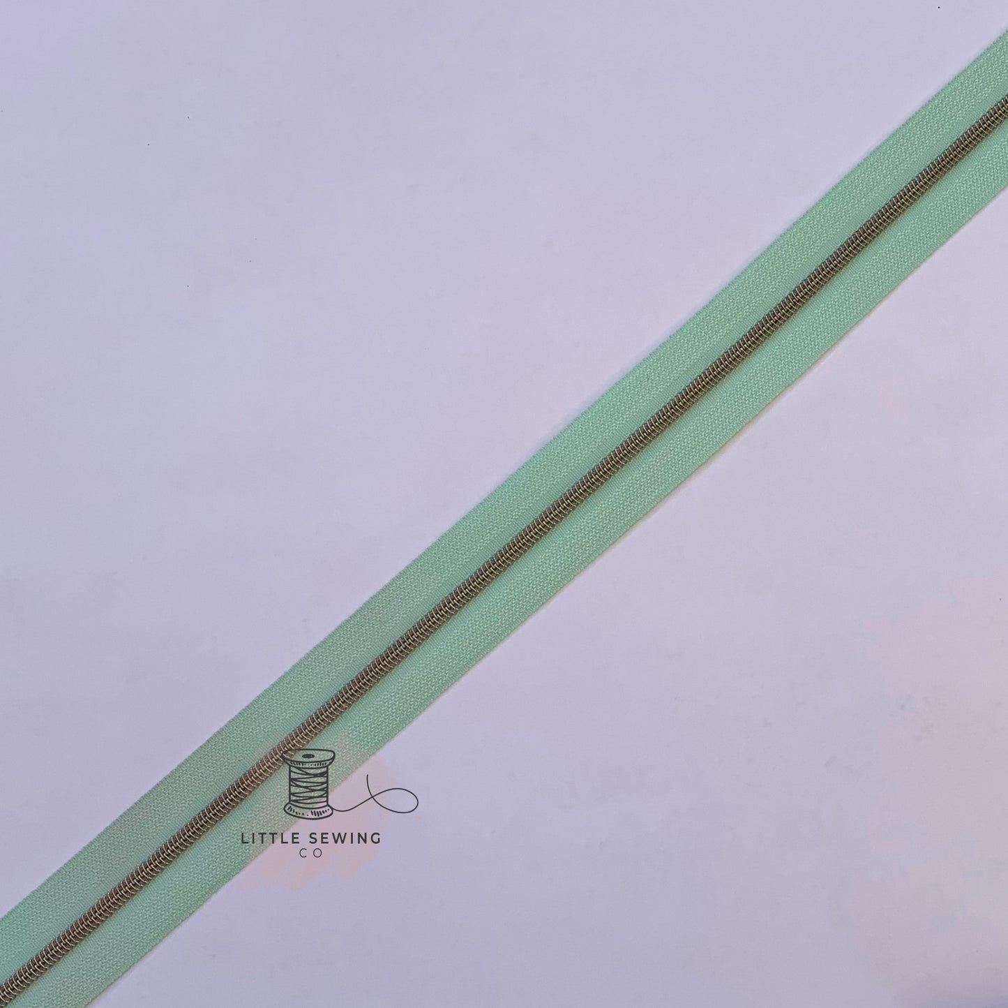 Pale Turquoise Zipper Tape #3