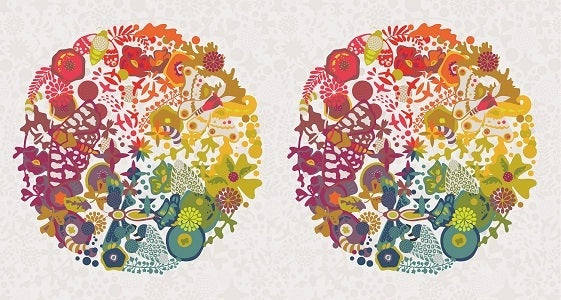 Art Theory by Alison Glass - Grand Circle Panel in White