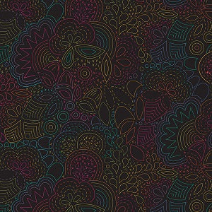 Art Theory by Alison Glass - Rainbow Stitched Night