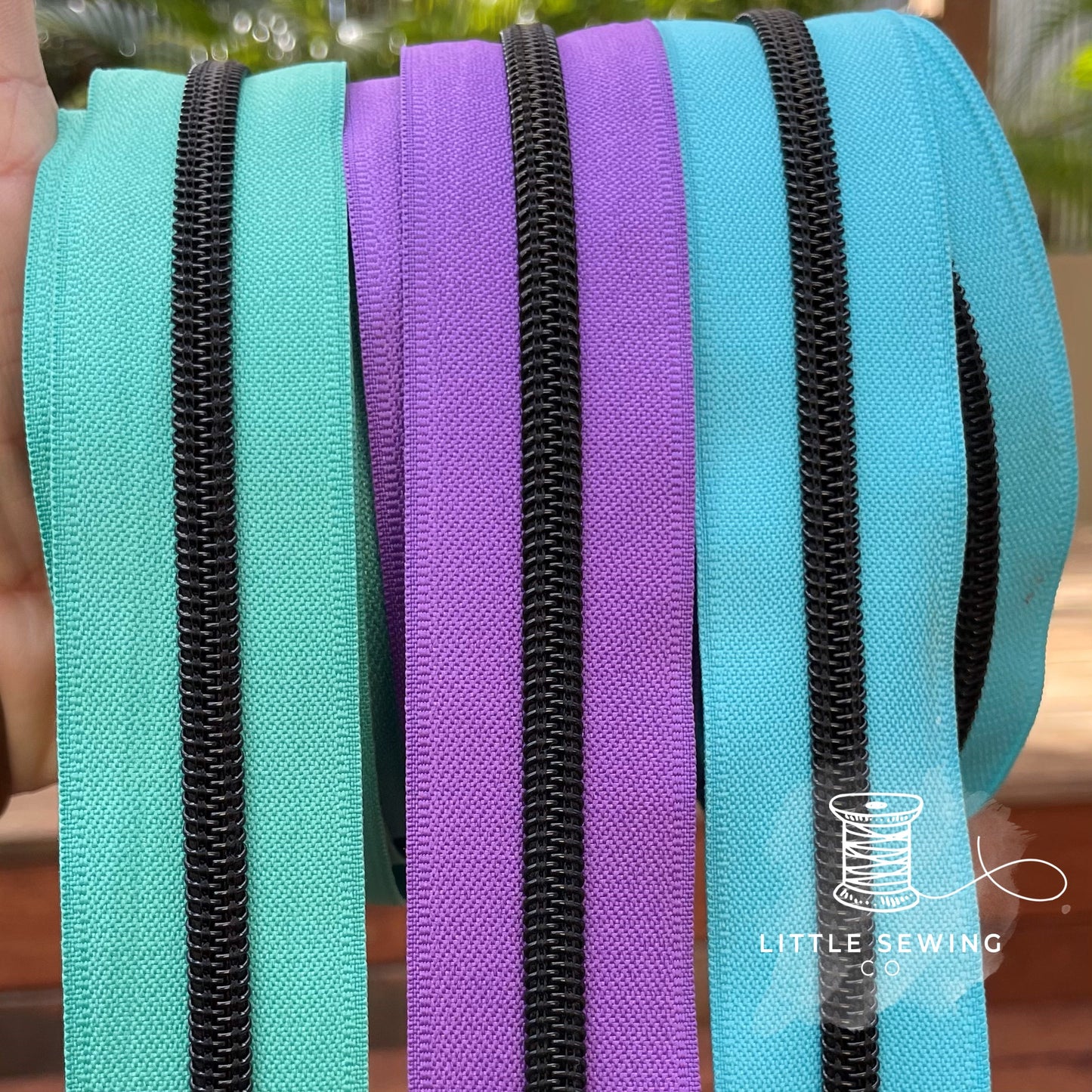 Caribbean Green Zipper Tape #5
