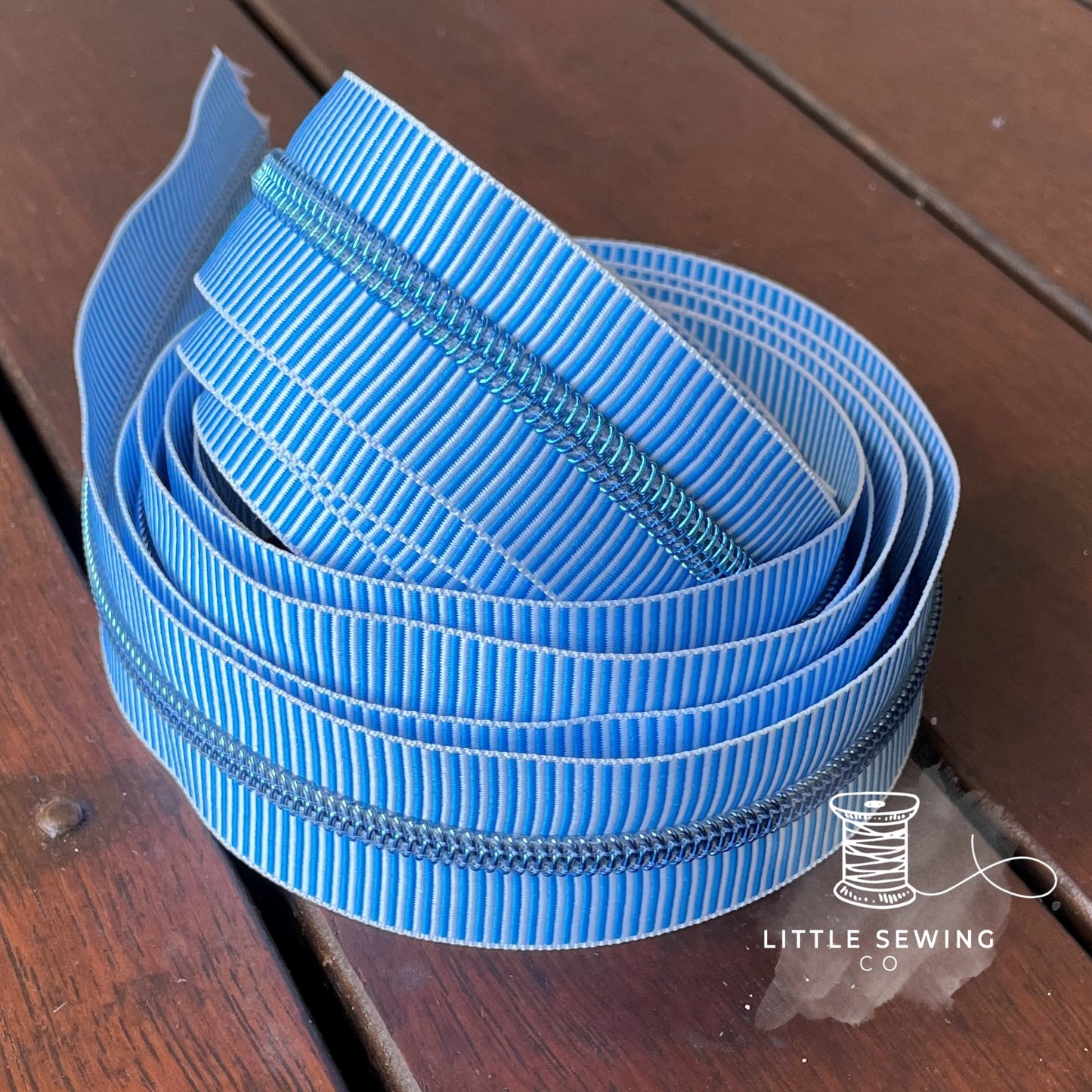 Blue Zebra Zipper Tape #5