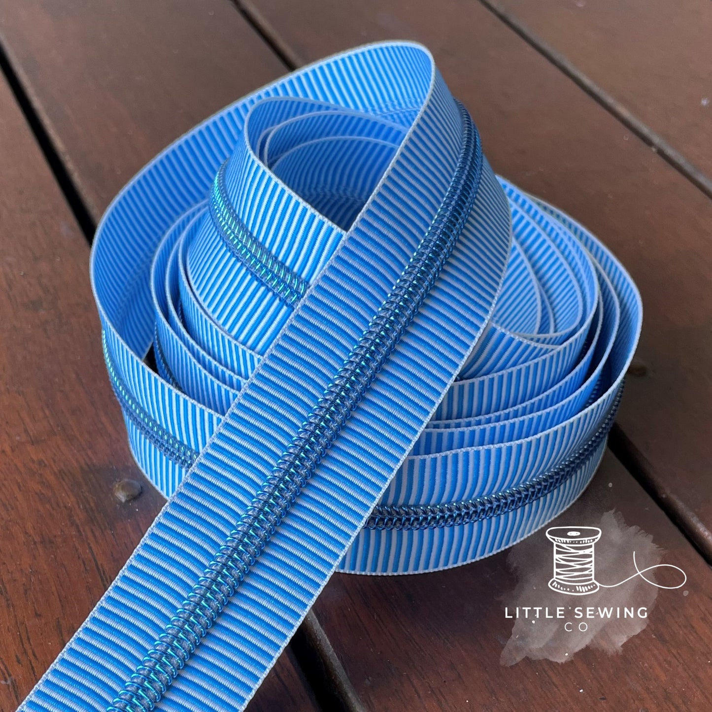 Blue Zebra Zipper Tape #5