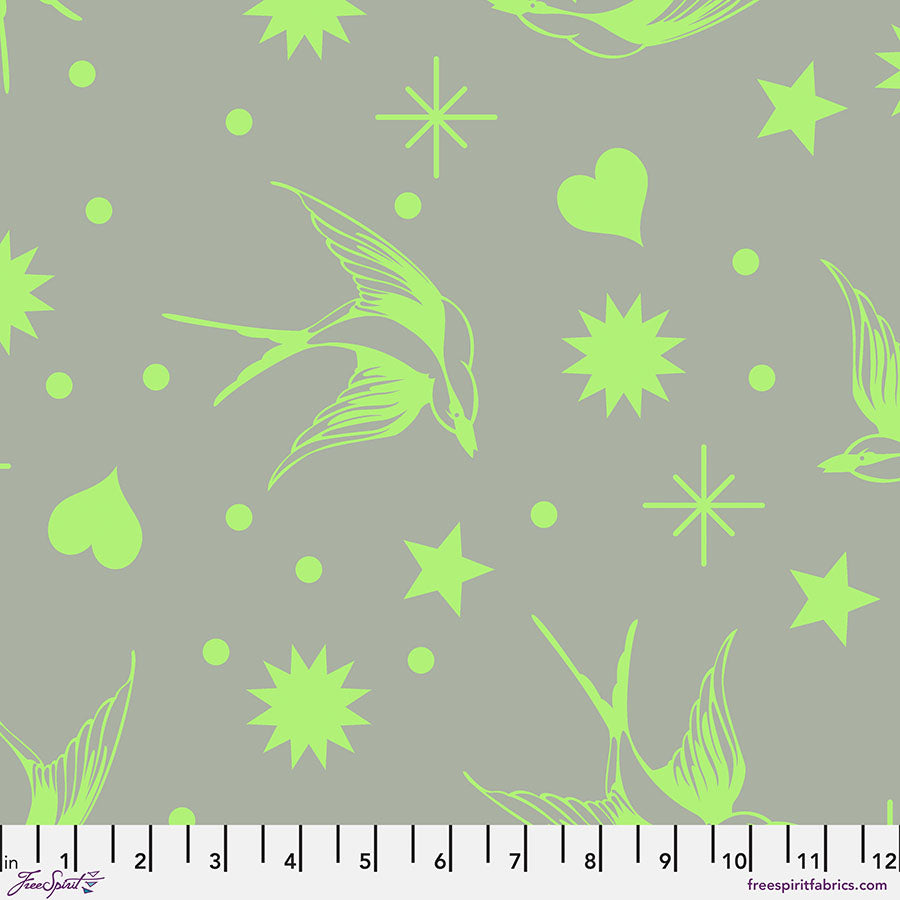 Tula Pink Neon True Colors - Neon Fairy Flakes - Karma