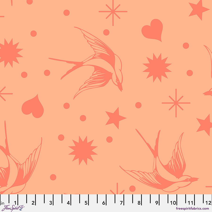 Tula Pink Neon True Colors - Neon Fairy Flakes - Lunar