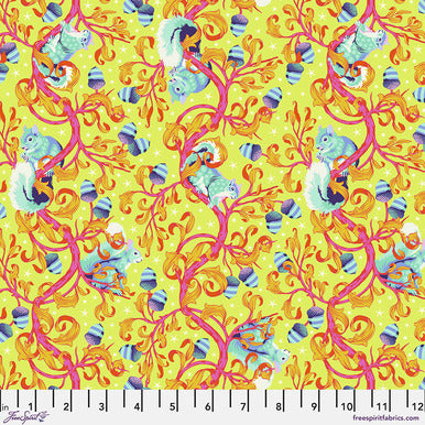 Tula Pink Tiny Beasts Oh Nuts Glow