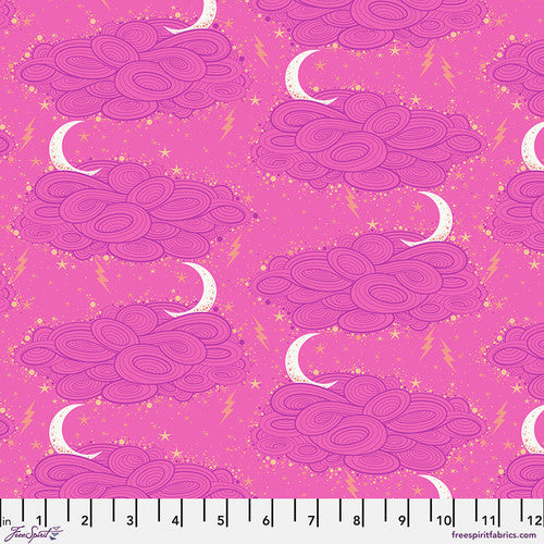 Tula Pink Nightshade Deja Vu - Storm Clouds - Oleander