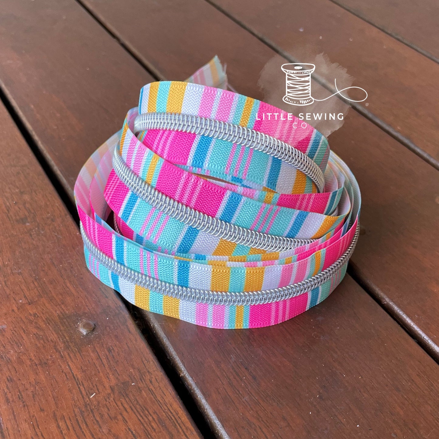 Pastel Barcode Zipper Tape #5