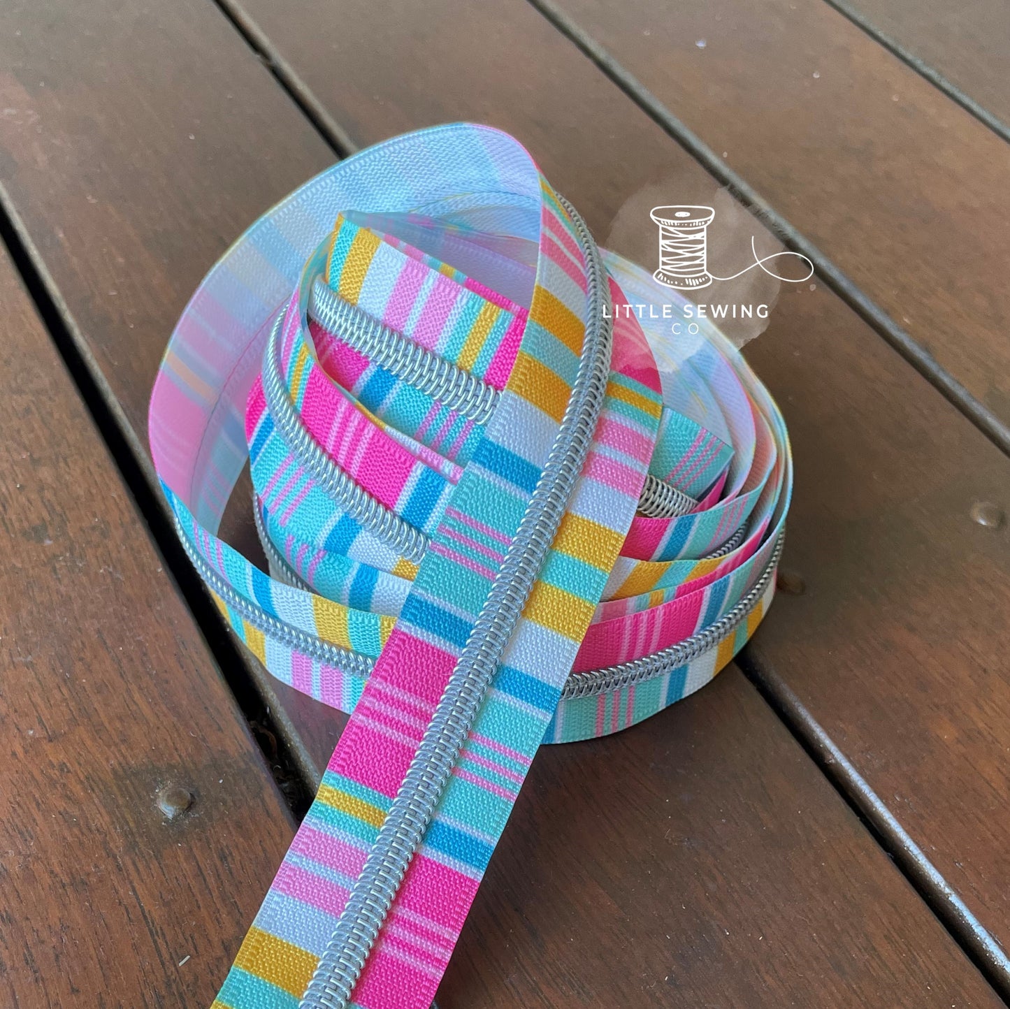 Pastel Barcode Zipper Tape #5