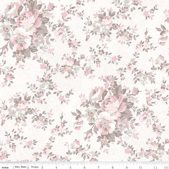 REMNANT - Rose Garden Main Cream - 4.54m