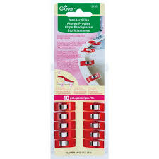 Clover Wonder Clips Red 10pcs