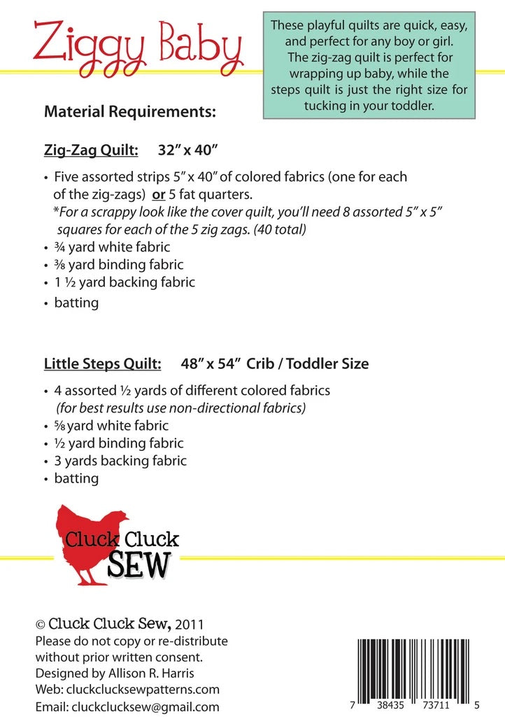 Ziggy Baby #120 Pattern by Cluck Cluck Sew