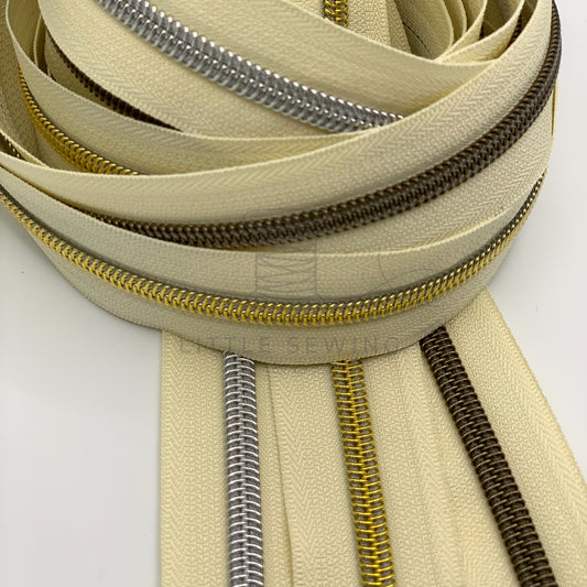 Cream Zipper Tape #5