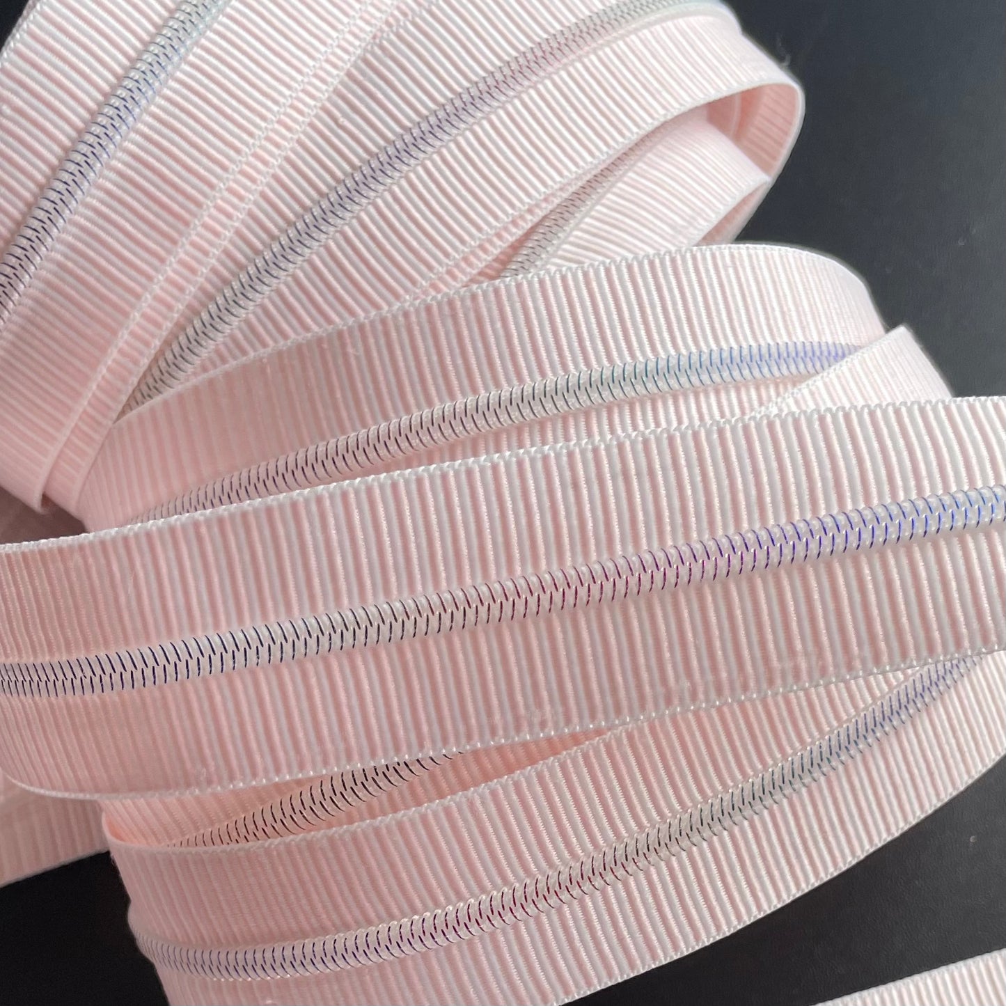 Zebra Light Pink #3 Zipper Tape - Seconds