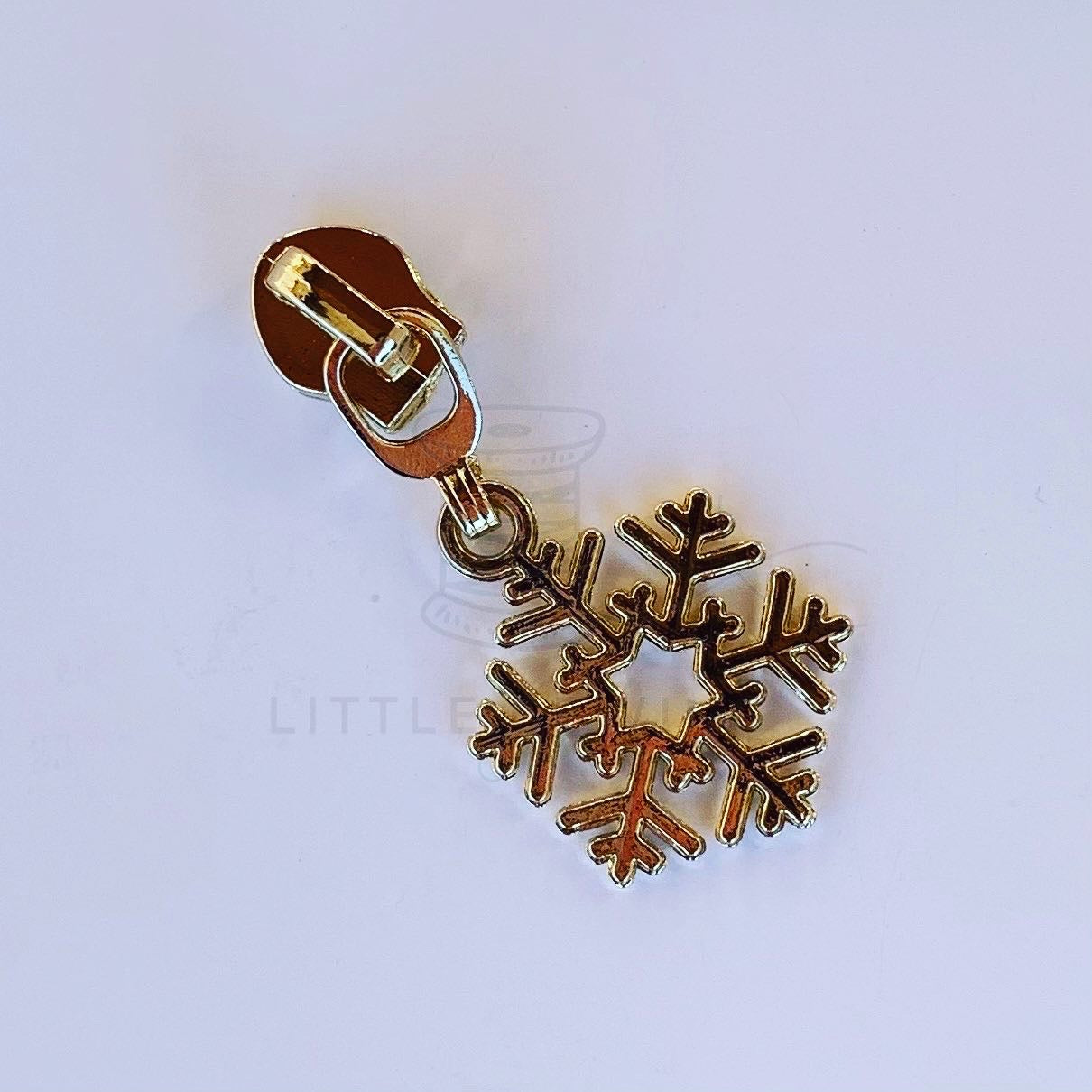 Snowflake Zipper Pull