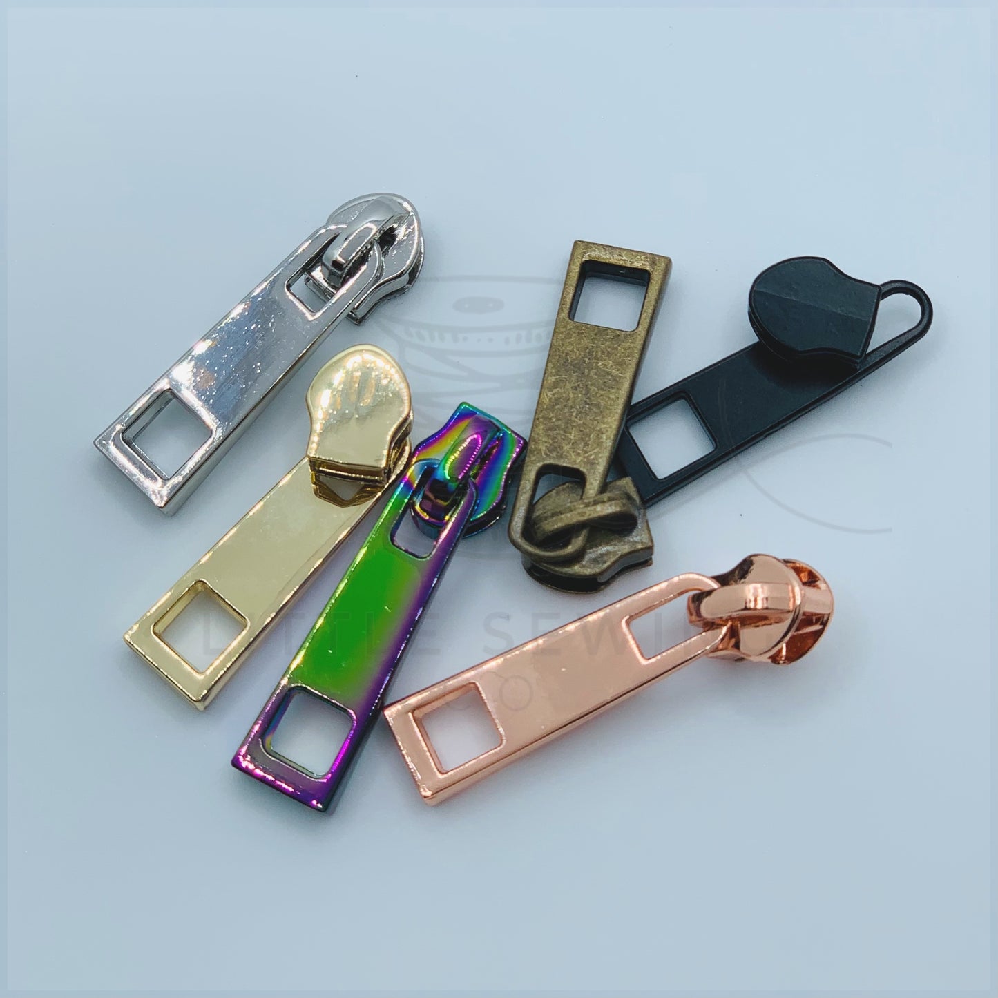 Long John Square #5 Zipper Pull