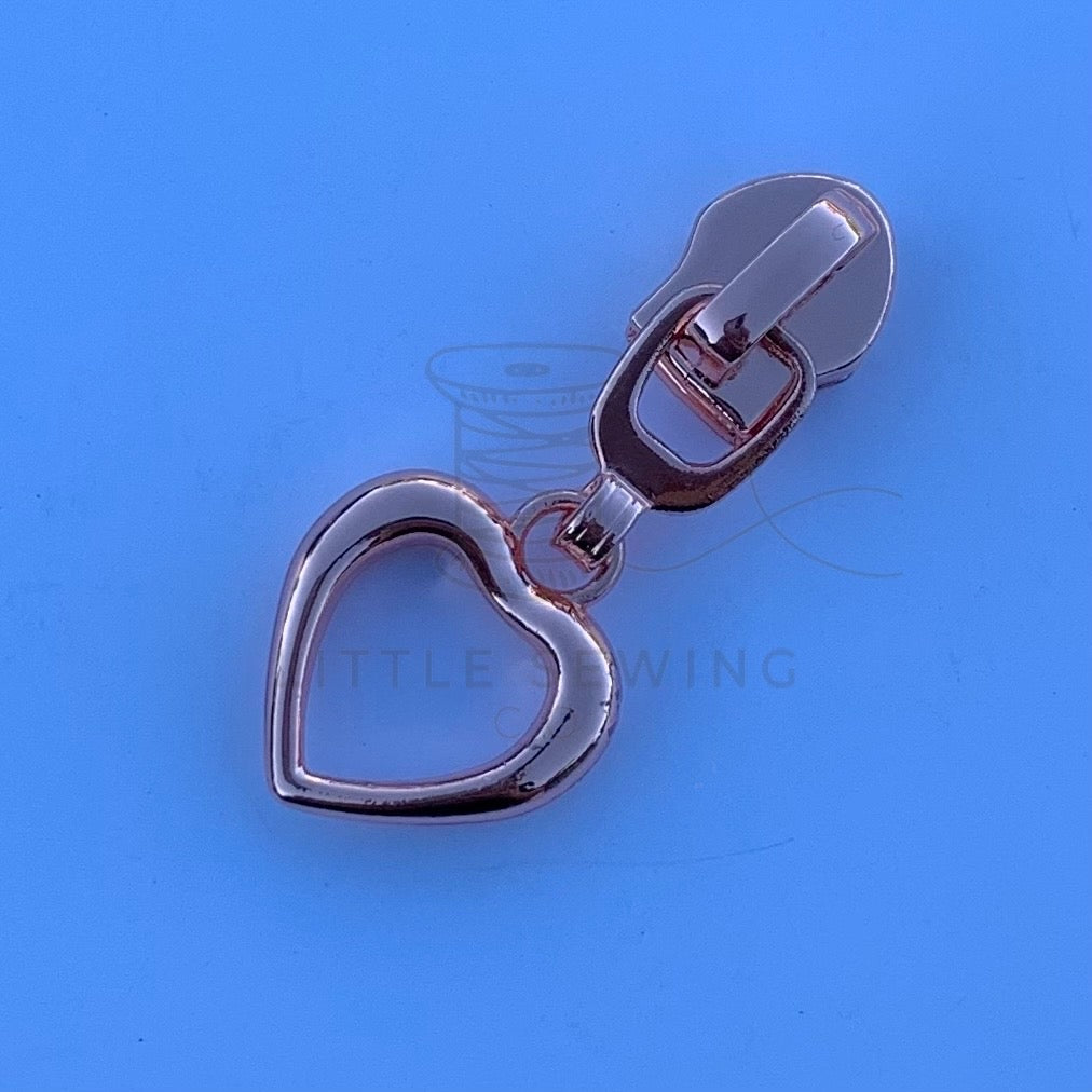 Open Heart #5 Zipper Pull