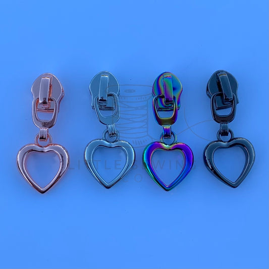 Open Heart #5 Zipper Pull