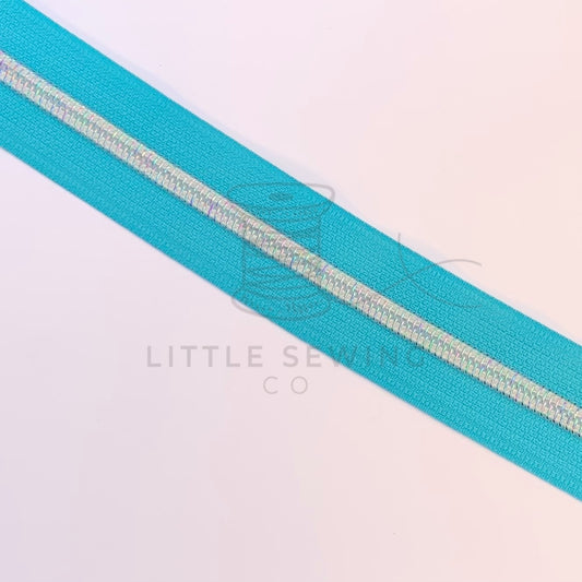 Bubblegum Blue Zipper Tape #5