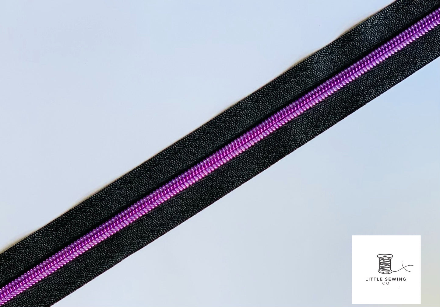 Violet with Black Zipper Tape #5