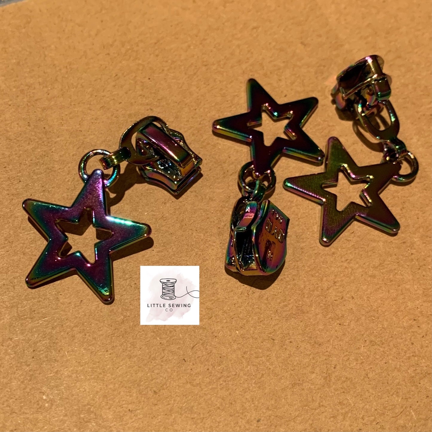 Chunky Open Star Zipper Pull #5