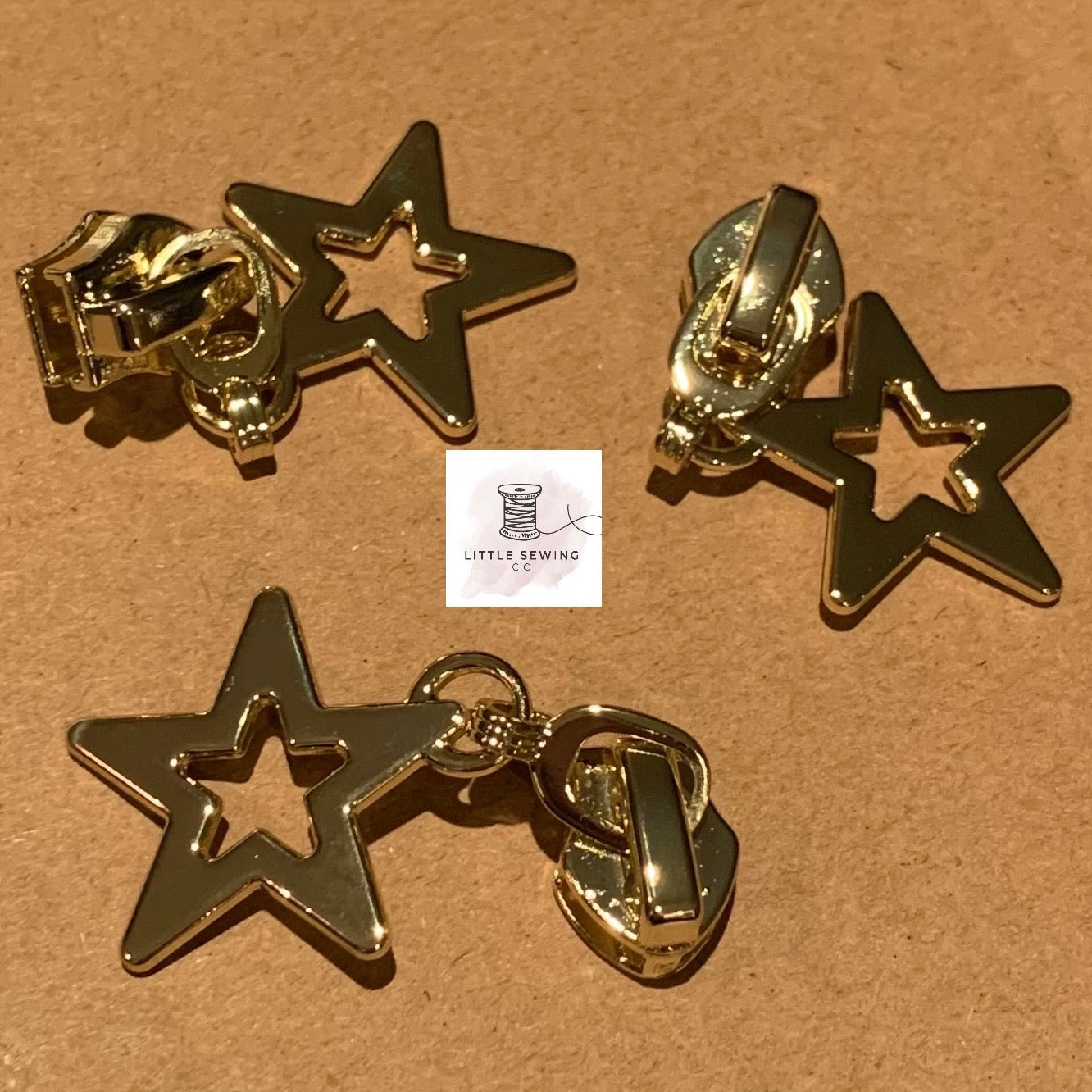Chunky Open Star Zipper Pull #5