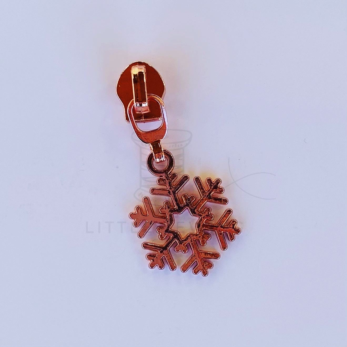 Snowflake Zipper Pull