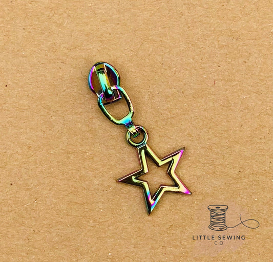 Mini Star #3 Zipper Pull