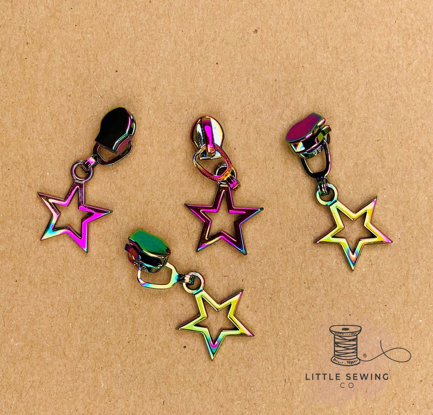 Mini Star #3 Zipper Pull