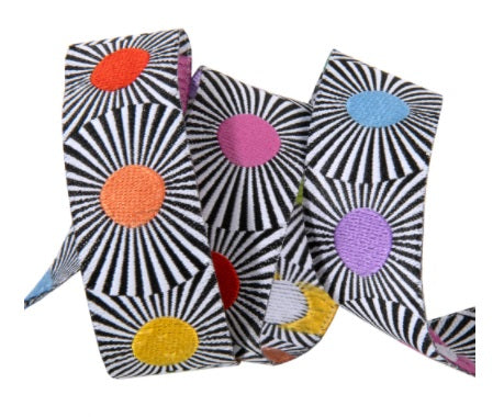 Linework Ribbon - Narrow Multi Dots