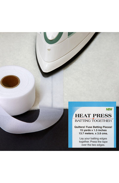 Heat Press Batting Together 1.5" Wide